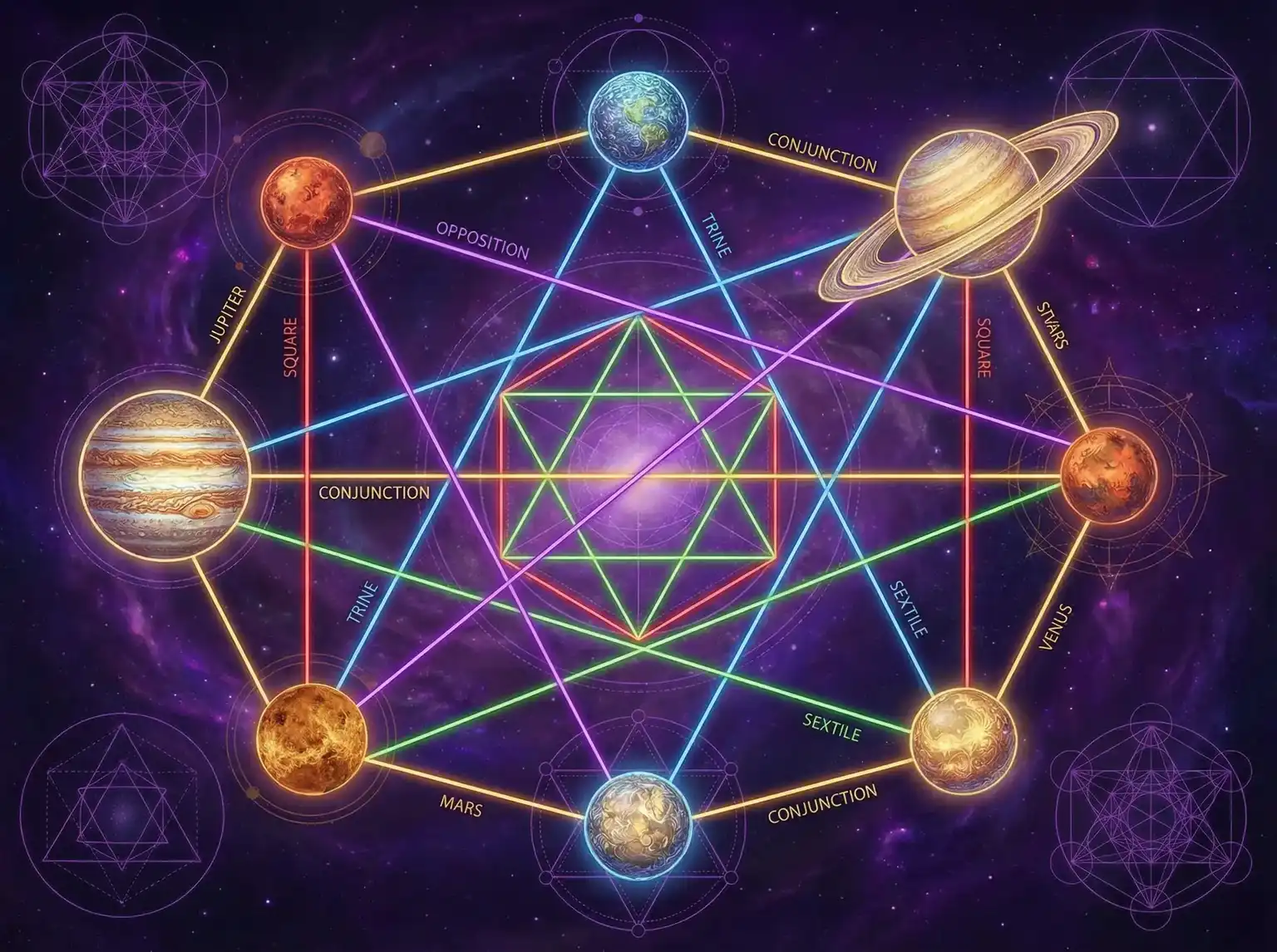 行星相位解读 - 江苏卫视 | 占星学进阶